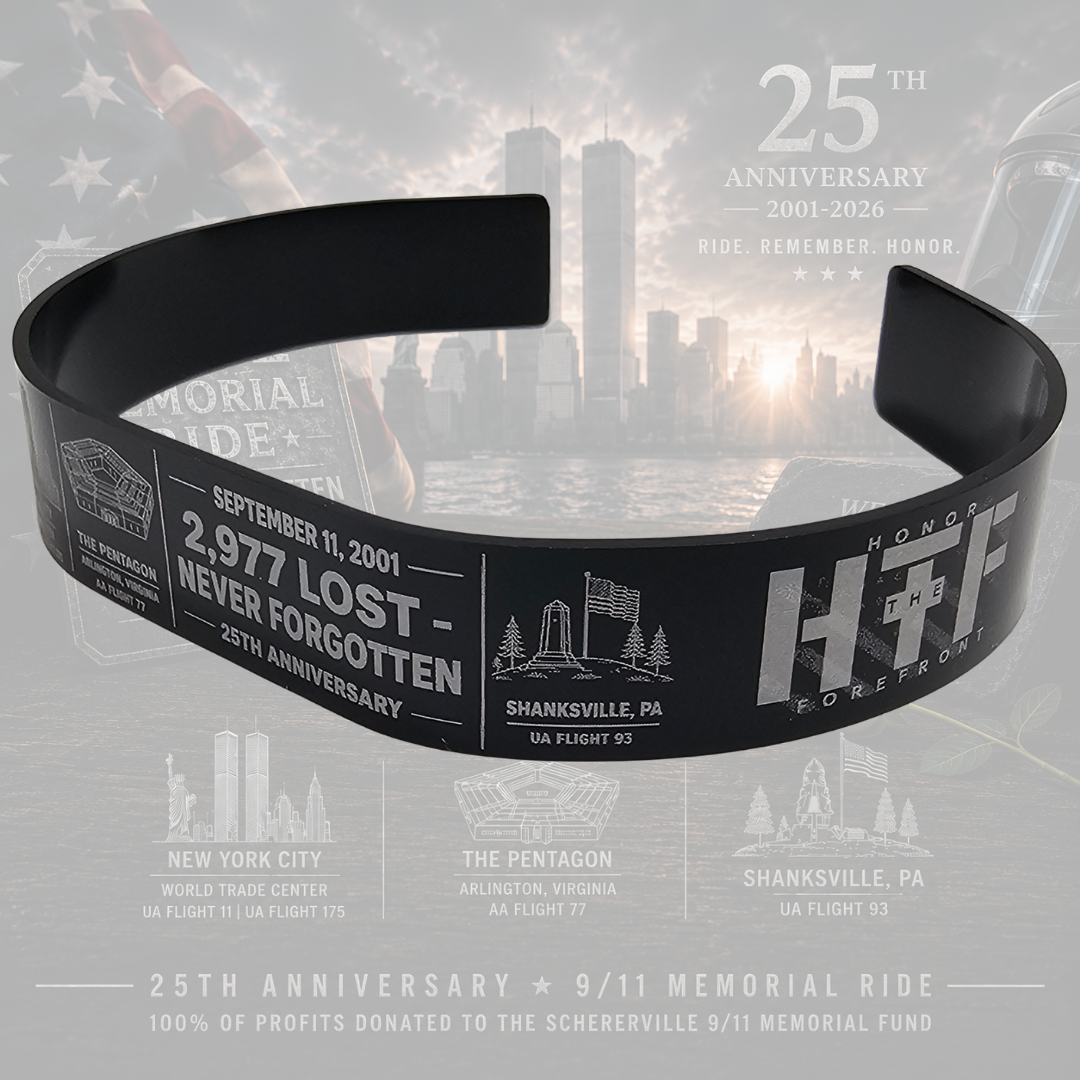 25th Anniversary 9/11 Memorial Ride Bracelet | 100% of Profits Donated