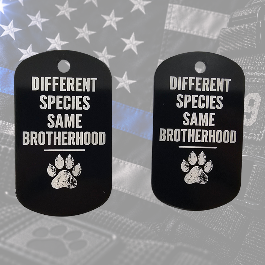 K-9 Serve, Protect, Heal Dog Tag Set | Blue Warrior Tactics Fundraiser
