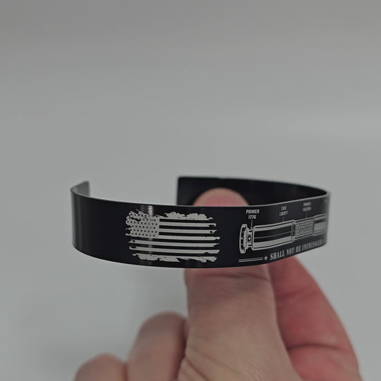 second amendment engraved bracelet showcase video