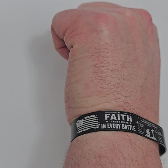 faith christian bracelet worn on wrist video