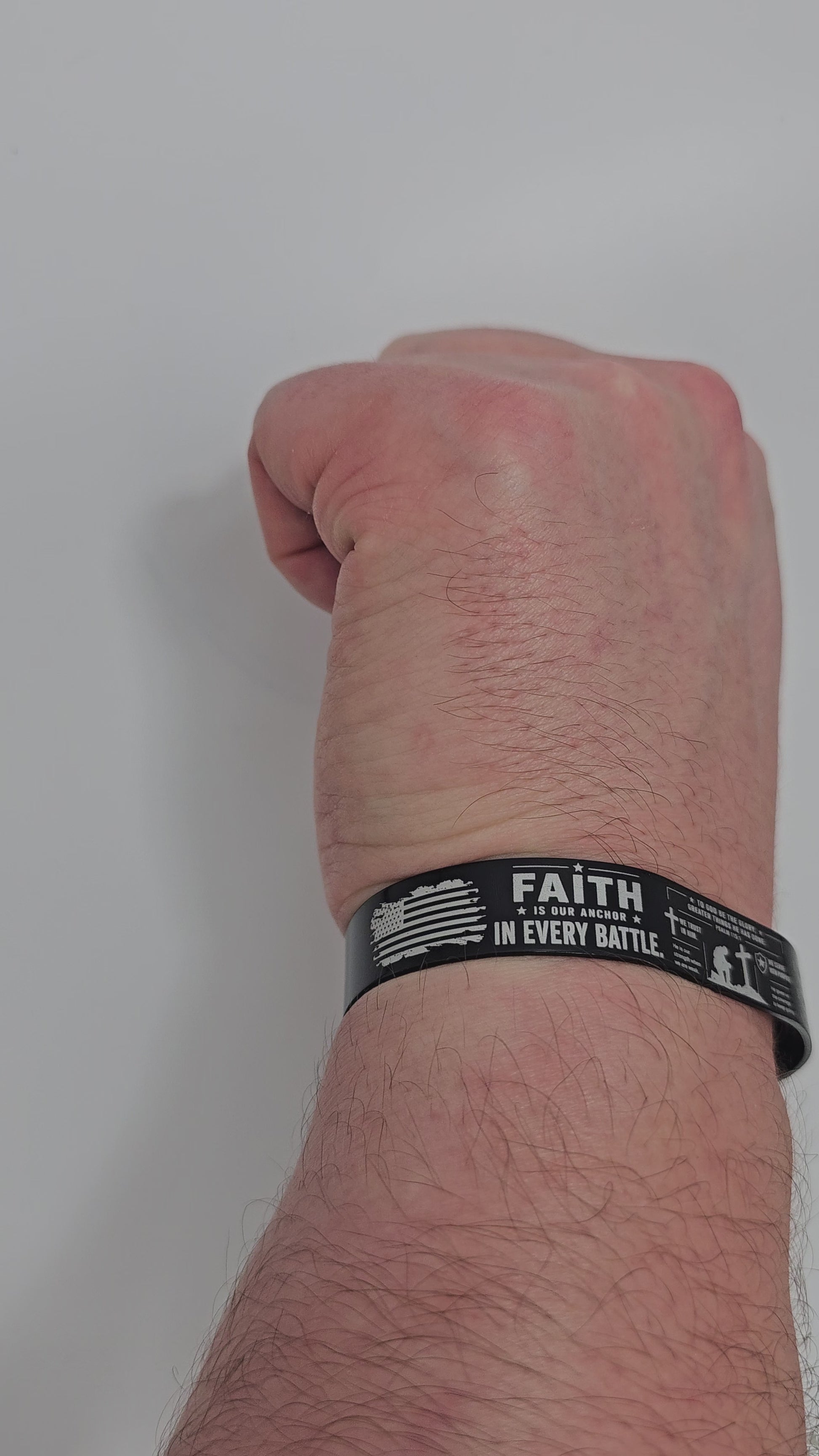 faith christian bracelet worn on wrist video